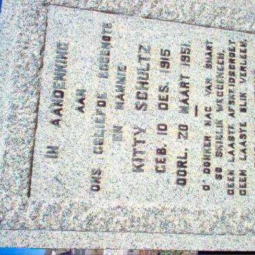 SCHULTZ Kitty 1915-1951