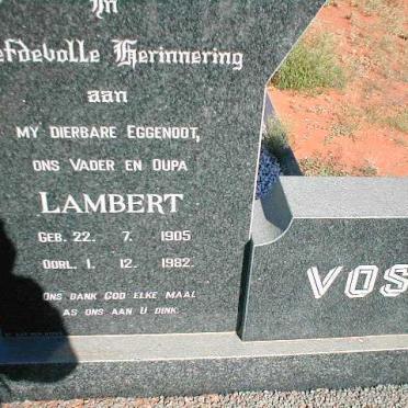 VOS Lambert 1905-1982 &amp; Miemie 1909-1995