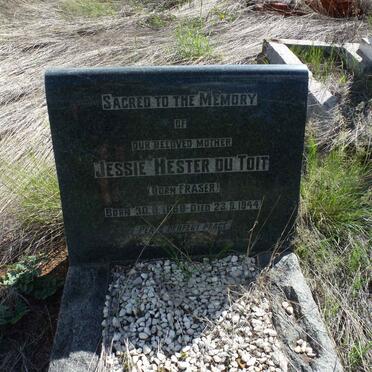 TOIT Jessie Hester, du nee FRASER 1868-1944