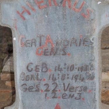 GENIS Gert Andries 1936-1942