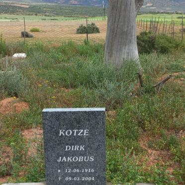 KOTZE Dirk Jakobus 1916-2004