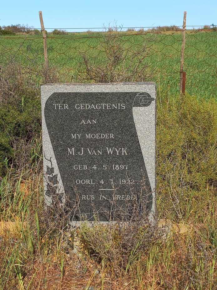 WYK M.J., van 1897-1922