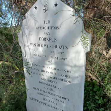 WESTHUIZEN Cornelis, van der 1797-1887
