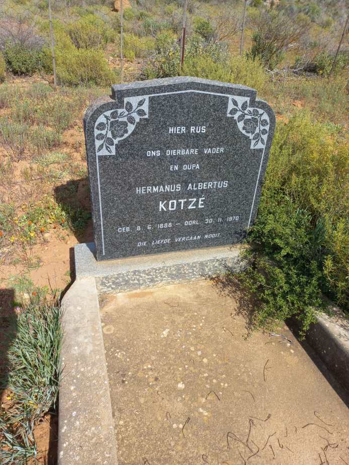 KOTZE Hermanus Albertus 1888-1970