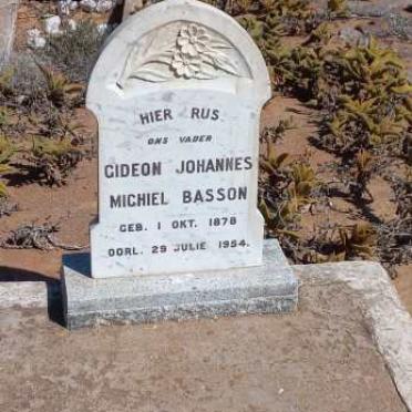 BASSON Gideon Johannes Michiel 1878-1954