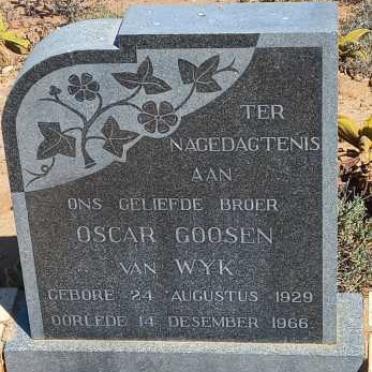 WYK Oscar Goosen, van 1929-1966