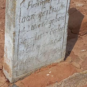 WIESE Gertruida ?. J. 