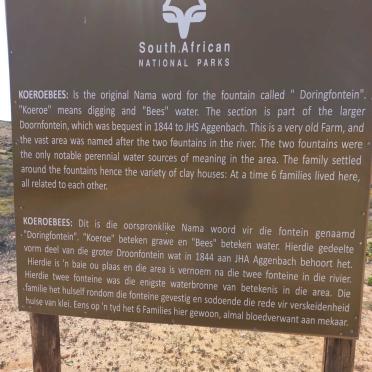 2. Koeroebees Heritage Site