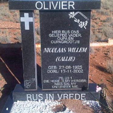 OLIVIER Nicolaas Willem 1925-2002