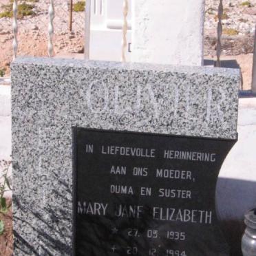 OLIVIER Mary Jane Elizabeth 1935-1994