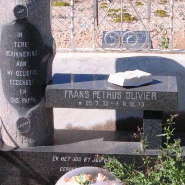 OLIVIER Frans Petrus 1933-1973