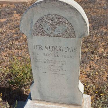 BURDEN Jan Harmus 1937-1938