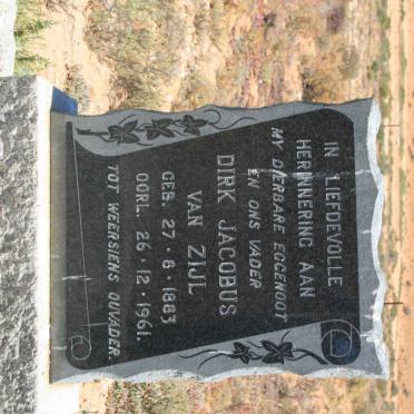 ZIJL Dirk Jacobus, van 1883-1961