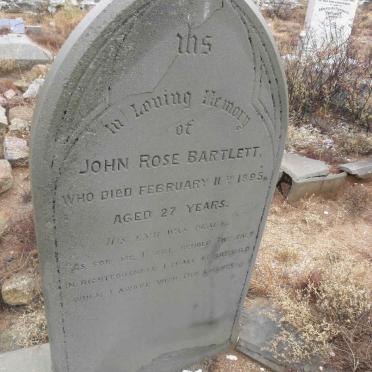 BARTLETT John Rose -1895