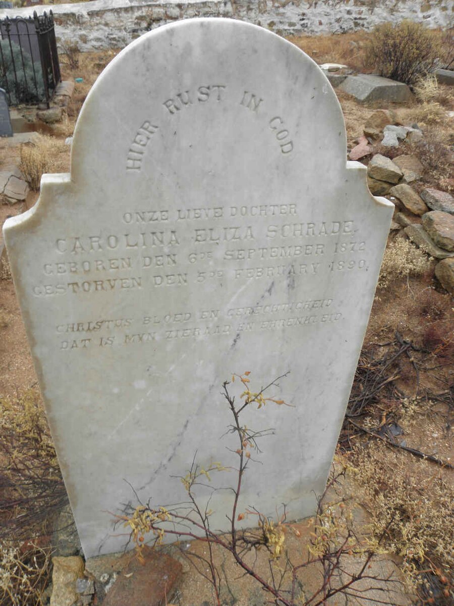 SCHRADE Carolina Eliza 1872-1890