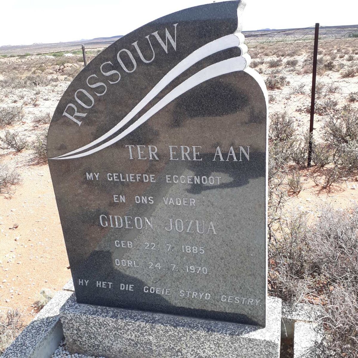 ROSSOUW Gideon Jozua 1885-1970