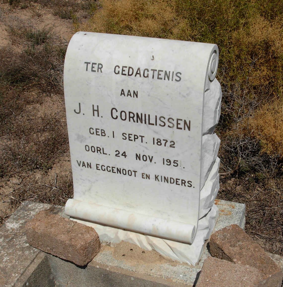 CORNILISSEN J.H. 1872-1951