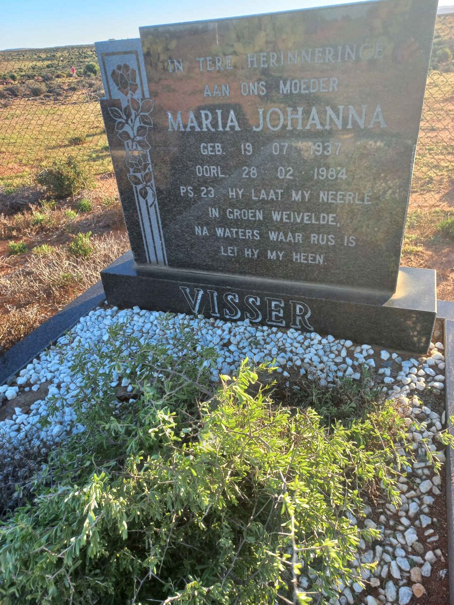 VISSER Maria Johanna 1937-1984