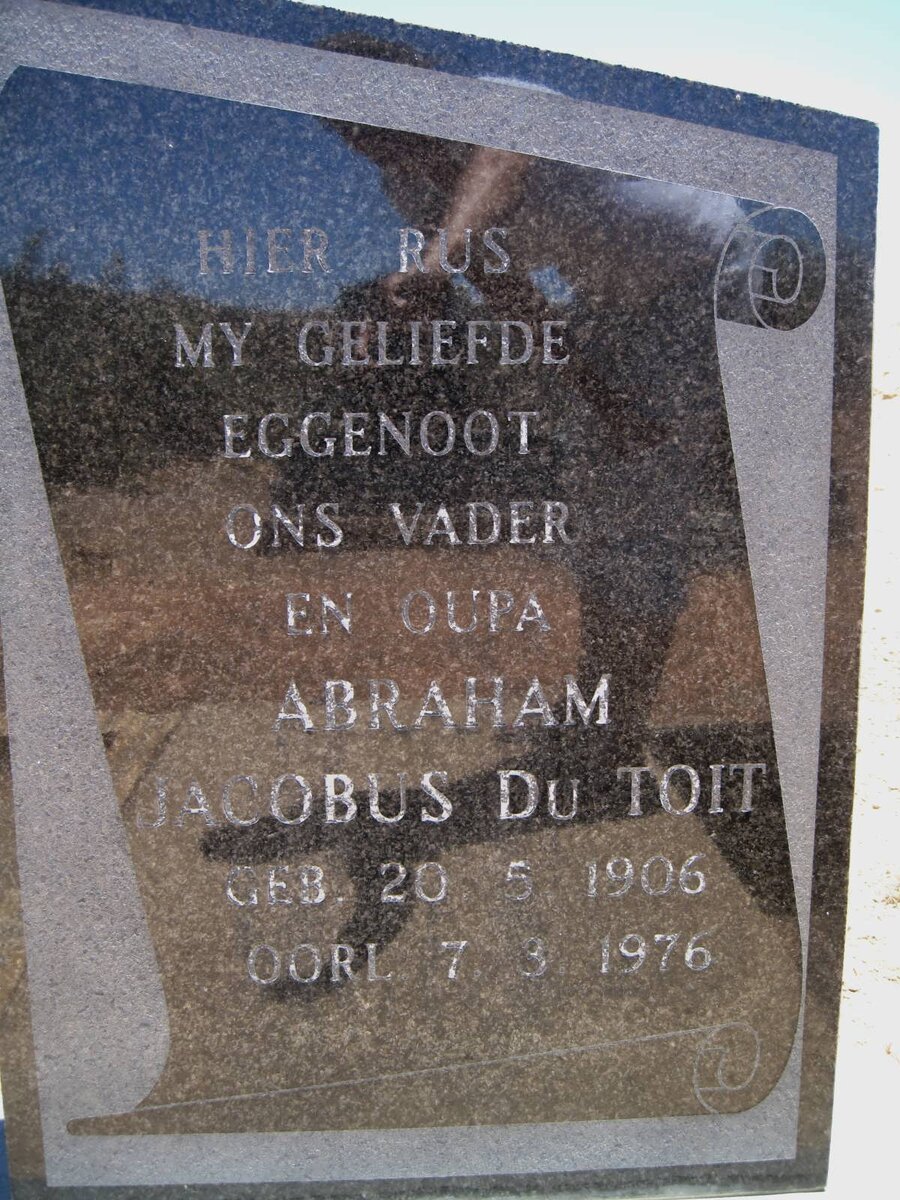 TOIT Abraham Jacobus, du 1906-1976