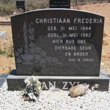 ZYL Christiaan Frederik, van 1944-1982