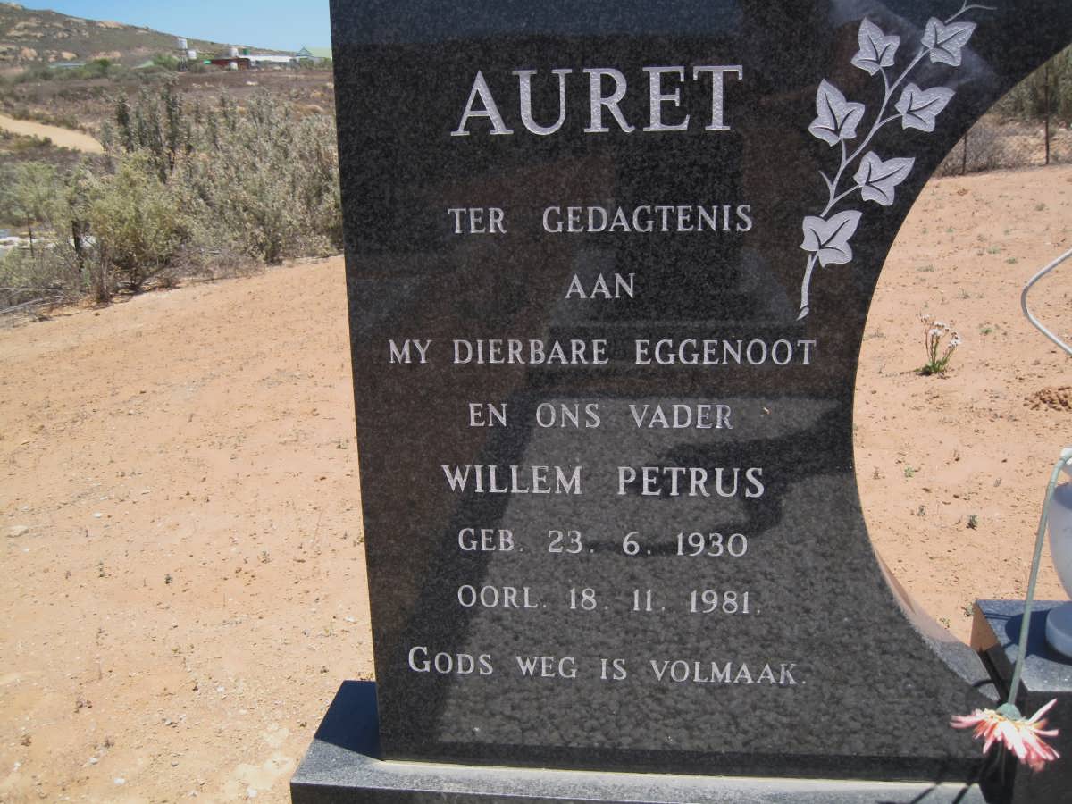 AURET Willem Petrus 1930-1981