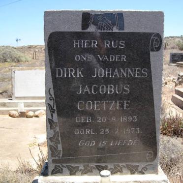 COETZEE Dirk Johannes Jacobus 1893-1973