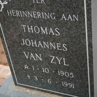 ZYL Thomas Johannes, Van 1905-1991