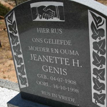 GENIS Jeanette H. 1908-1998