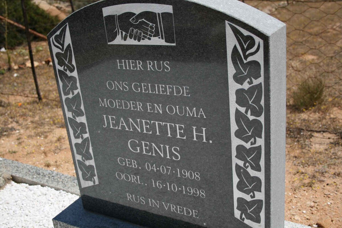 GENIS Jeanette H. 1908-1998
