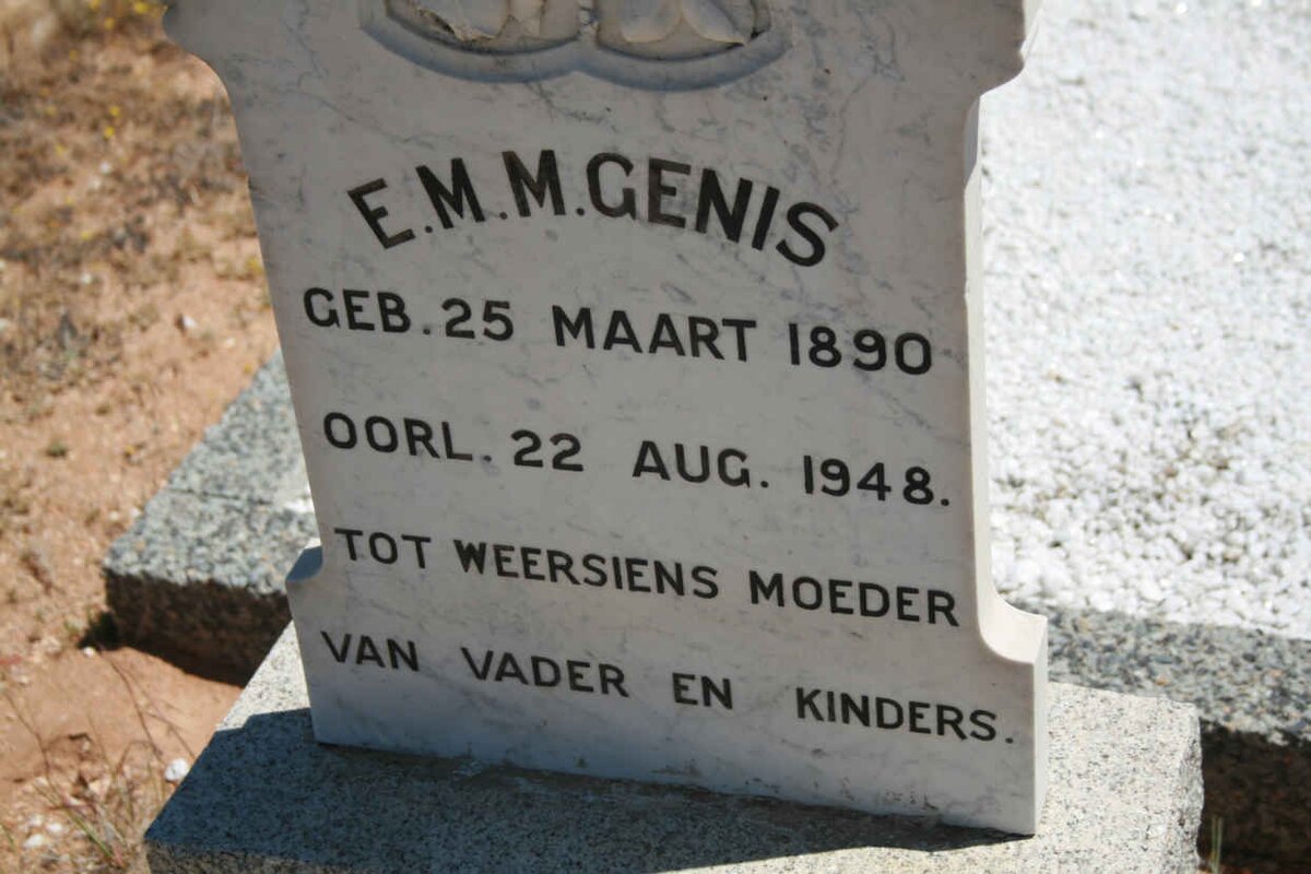 GENIS E.M.M. 1890-1948