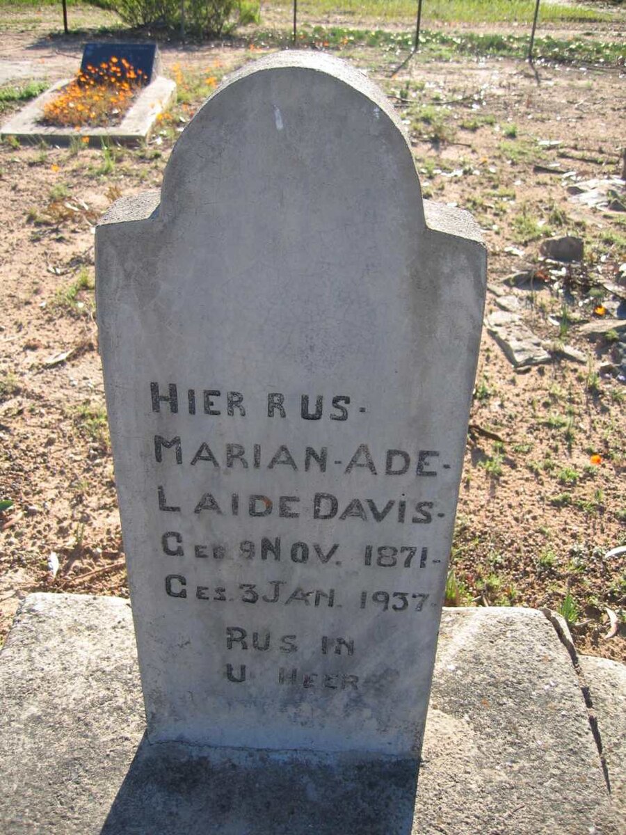 DAVIS Marian Adelaide 1871-1937