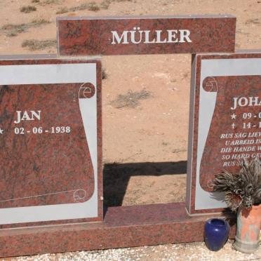 MULLER Jan 1938-  &amp; Johanna 1943-1999