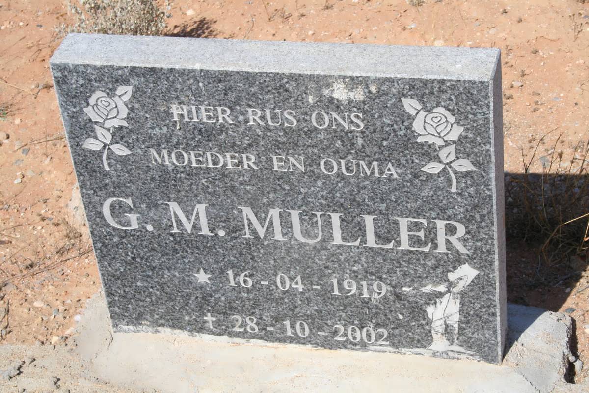 MULLER G.M. 1919-2002
