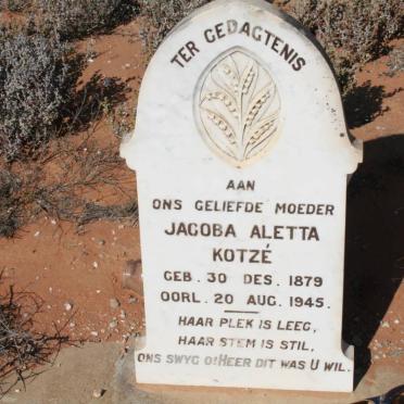 KOTZE Jacoba Aletta 1879-1945