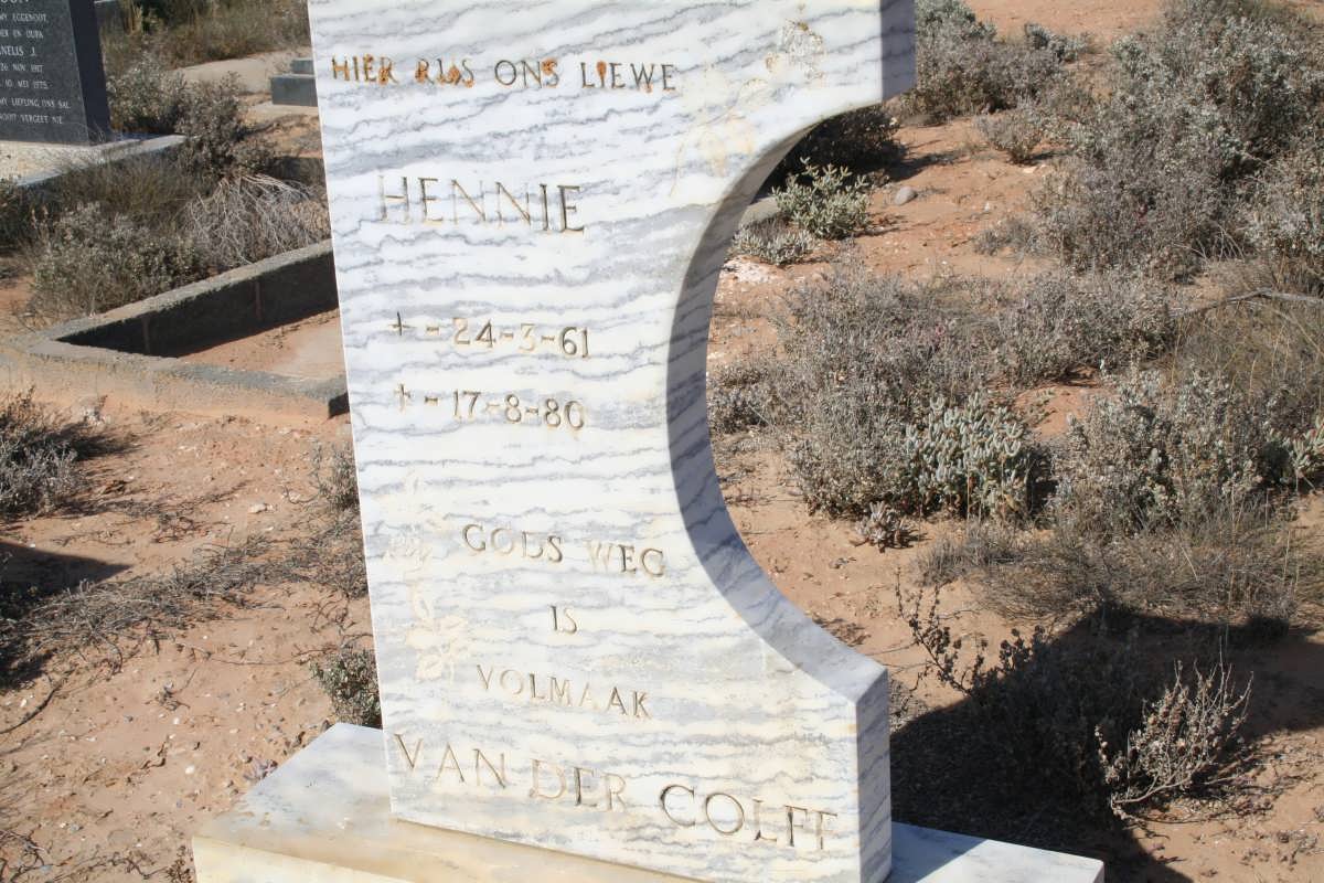 COLFF Hennie, van der 1961-1980