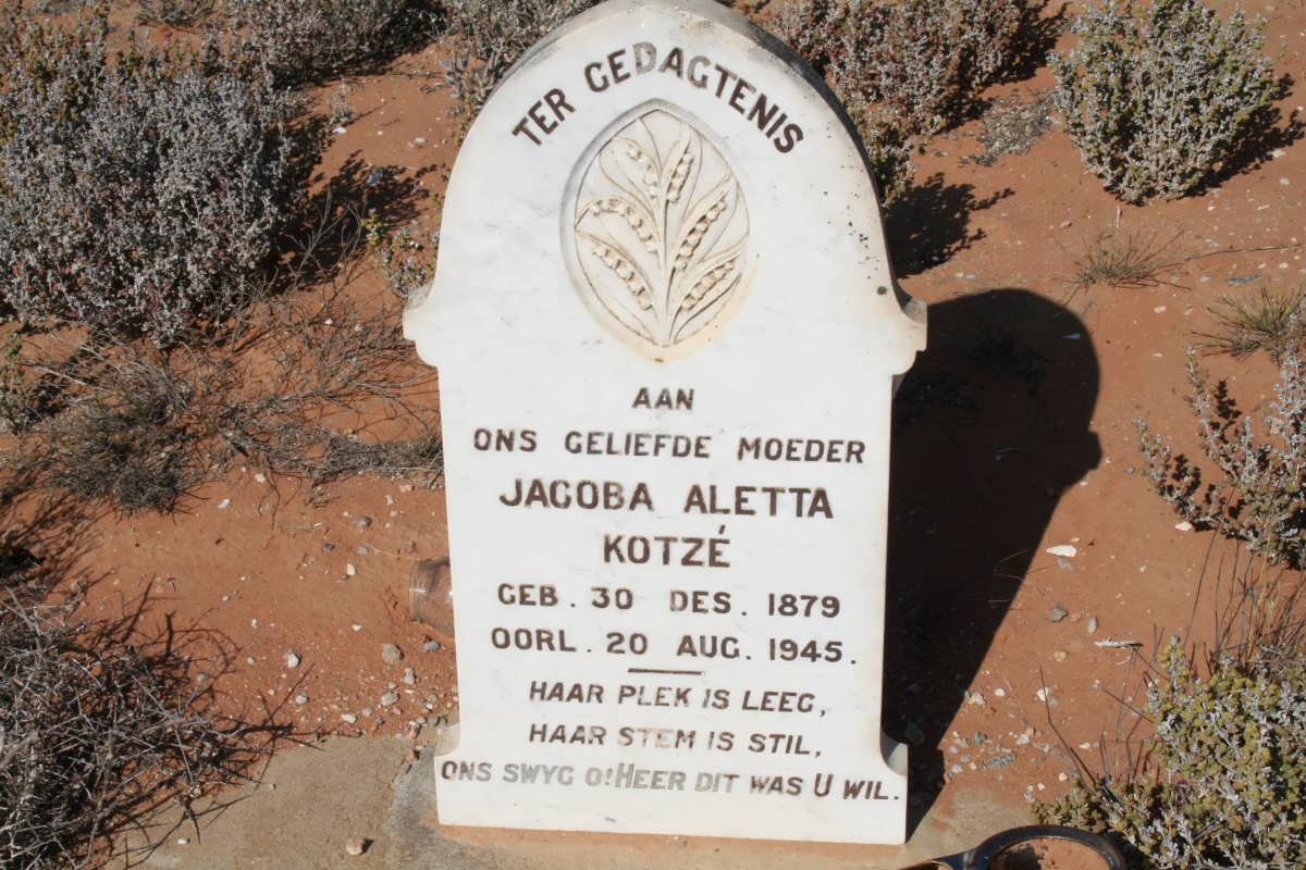 KOTZE Jacoba Aletta 1879-1945