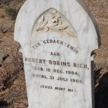 RICH Robert Robins 1904-1908