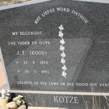 KOTZE J.T. 1926-1992