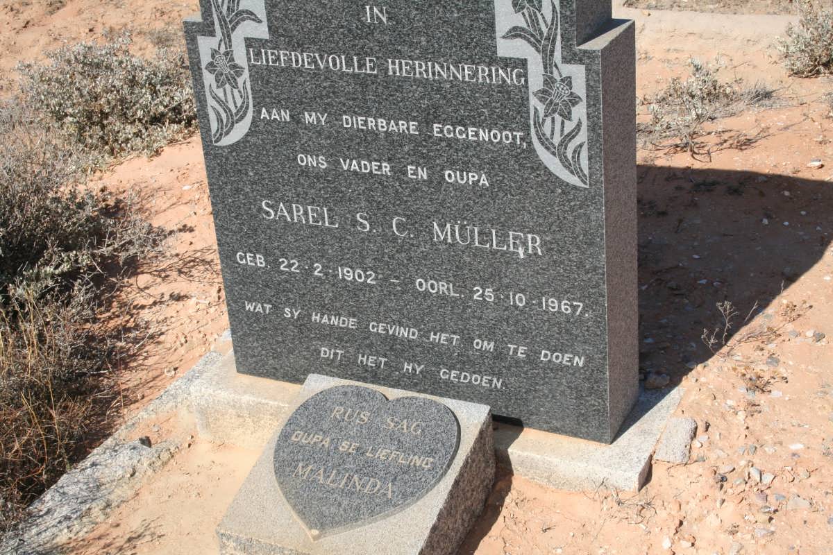 MULLER Sarel S.C. 1902-1967