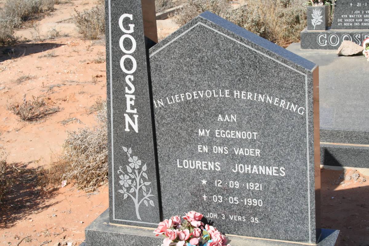 GOOSEN Lourens Johannes 1921-1990