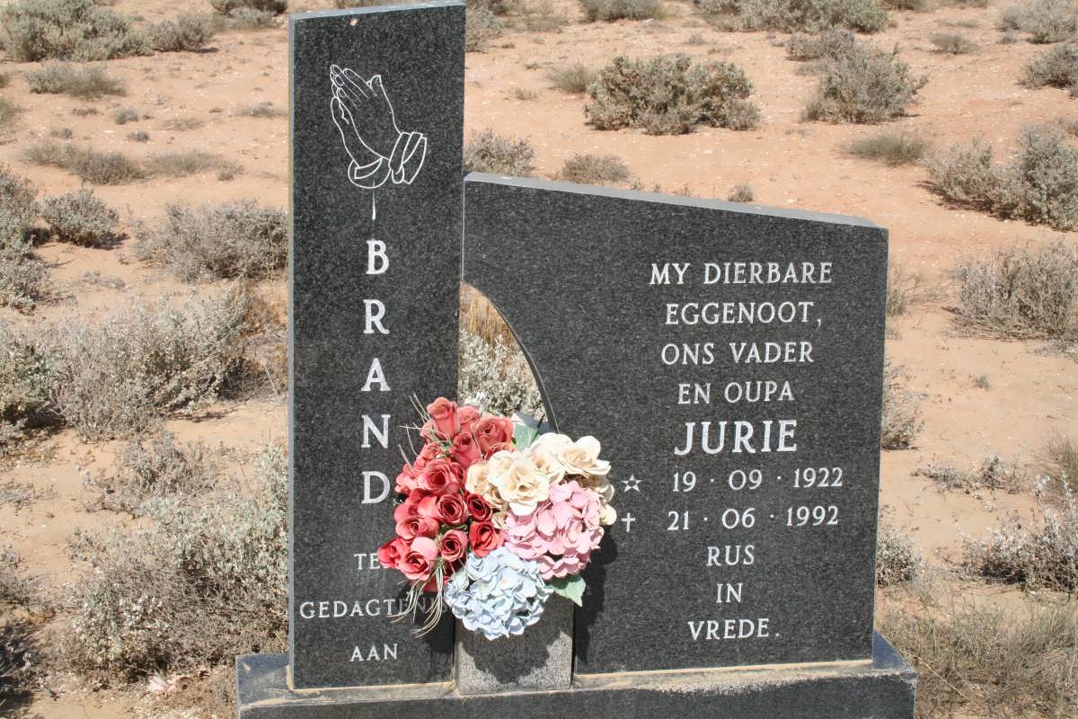 BRAND Jurie 1922-1992