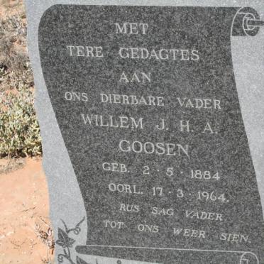 GOOSEN J.H.A. 1884-1964