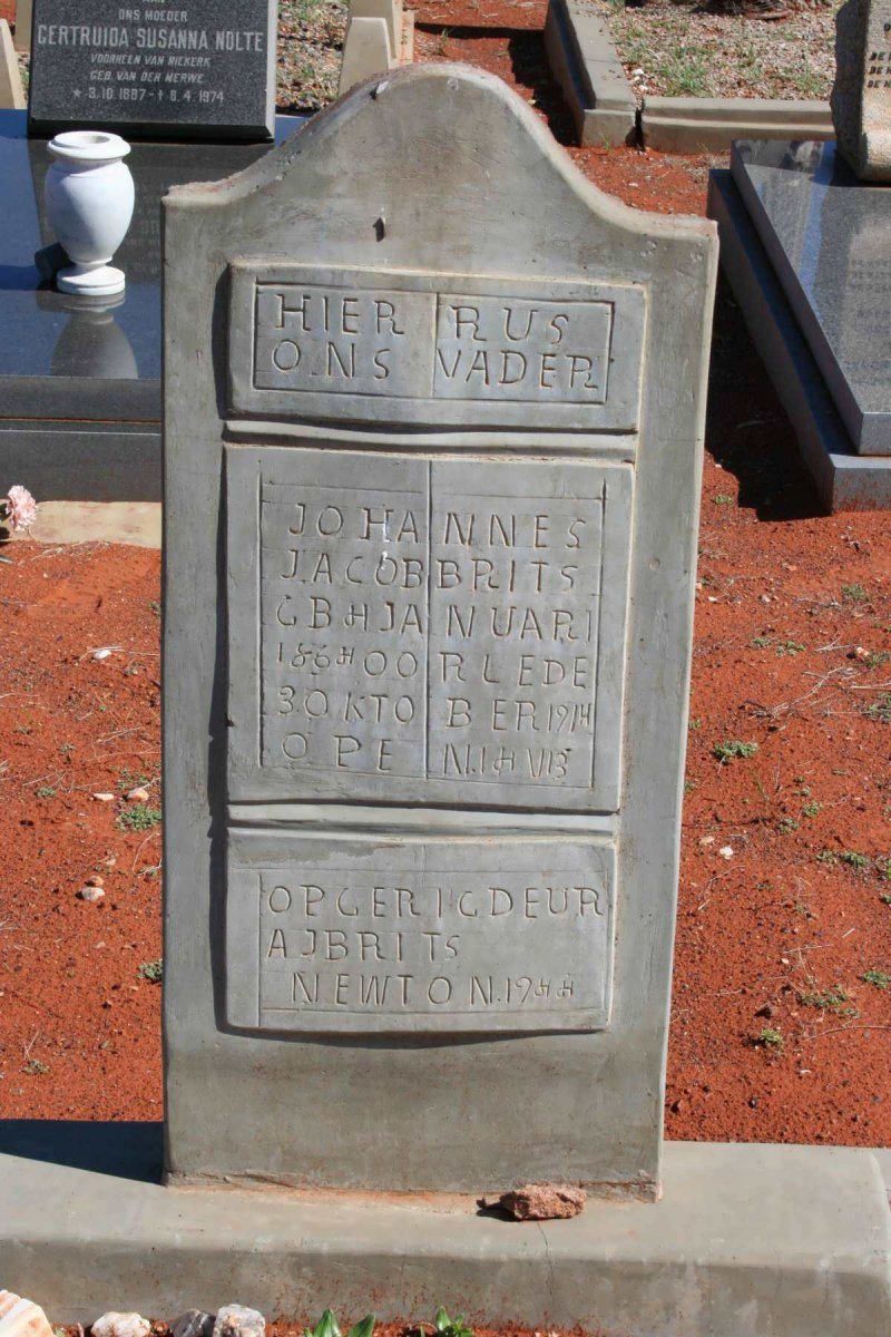 BRITS Johannes Jacob  1864-1914