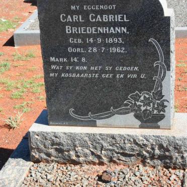 BRIEDENHANN Carl Gabriel  1893-1962