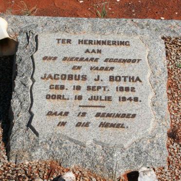 BOTHA Jacobus J. 1882-1948