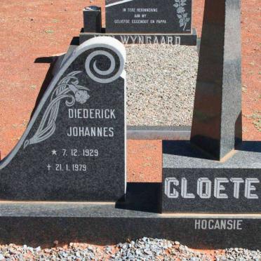 CLOETES Diederick Johannes 1929-1979