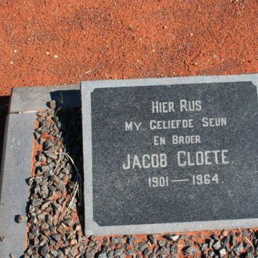 CLOETE Jacob 1901-1964