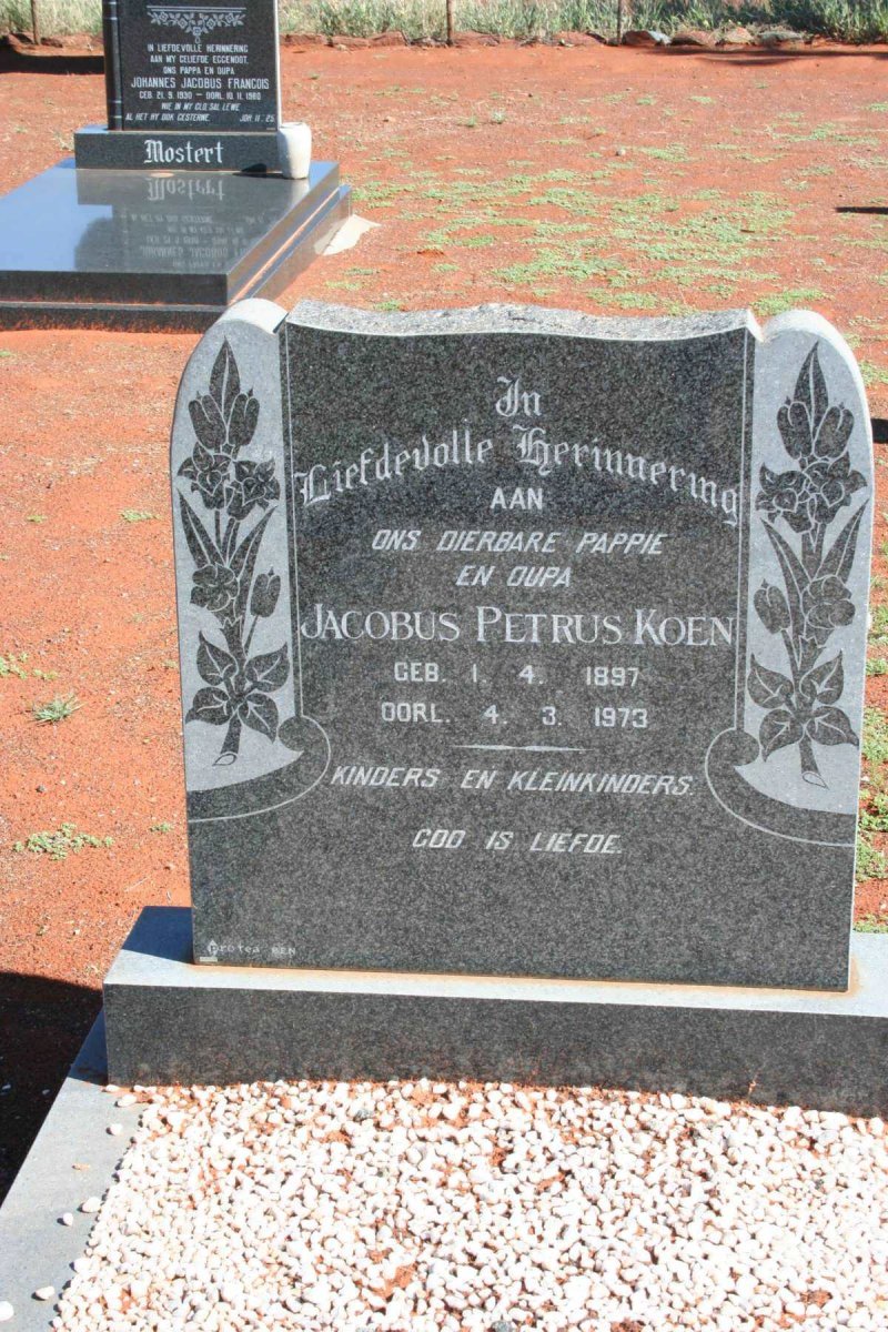 KOEN Jakobus Petrus 1897-1973