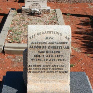 NIEKERK Jacobus Christiaan, van 1877-1919