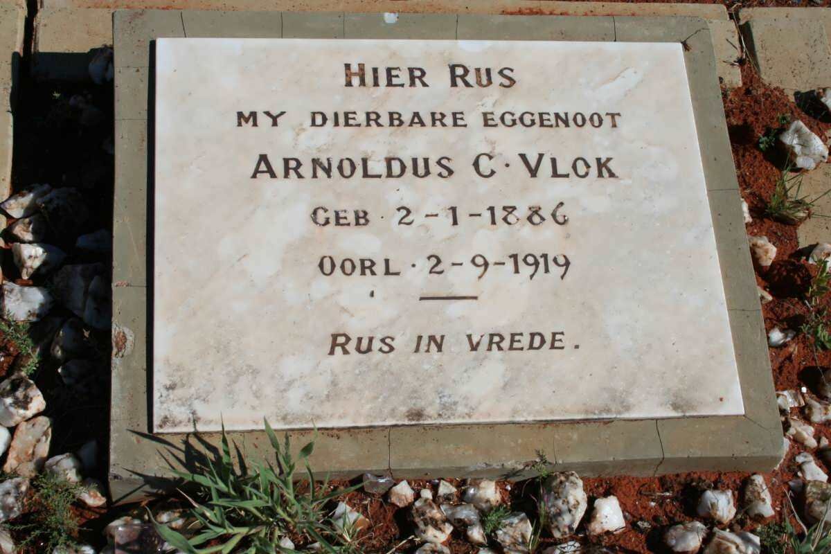 VLOK Arnoldus C.  1886-1919